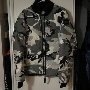 Canada Goose Gray and Black Camouflage Jacket